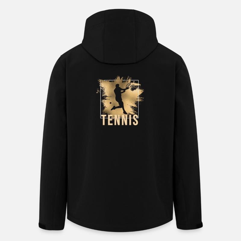 Tennis - Recycelte Männer Softshell-Jacke von Stanley/Stella - Schwarz