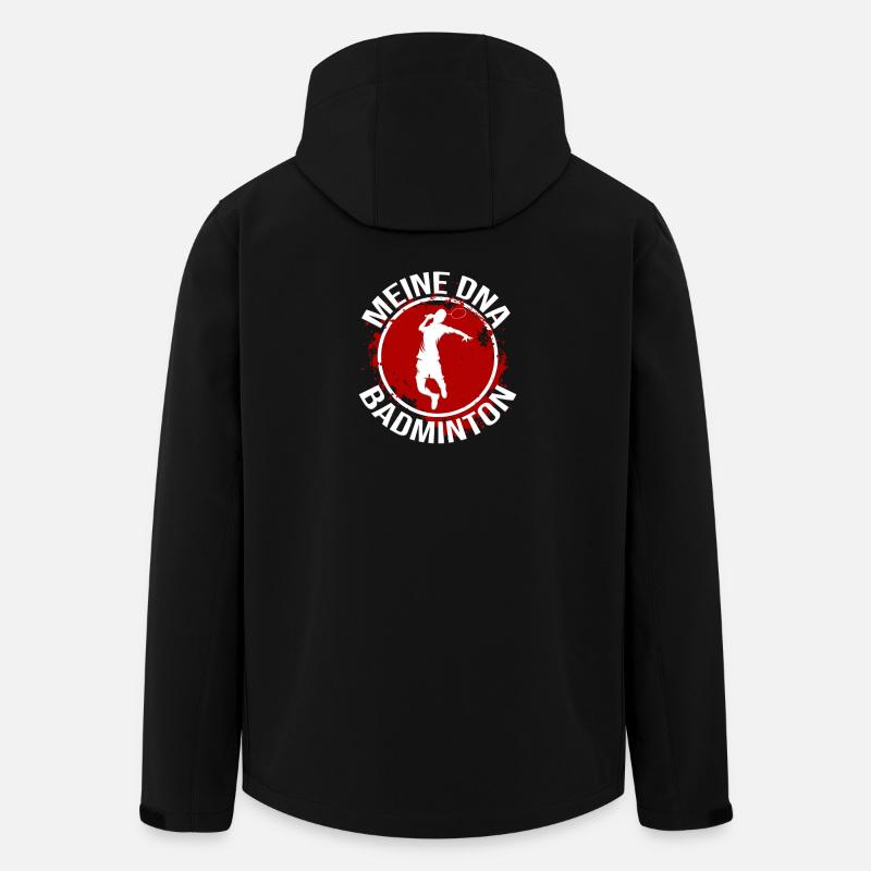 Mein DNA - Badminton - Recycelte Männer Softshell-Jacke von Stanley/Stella - Schwarz