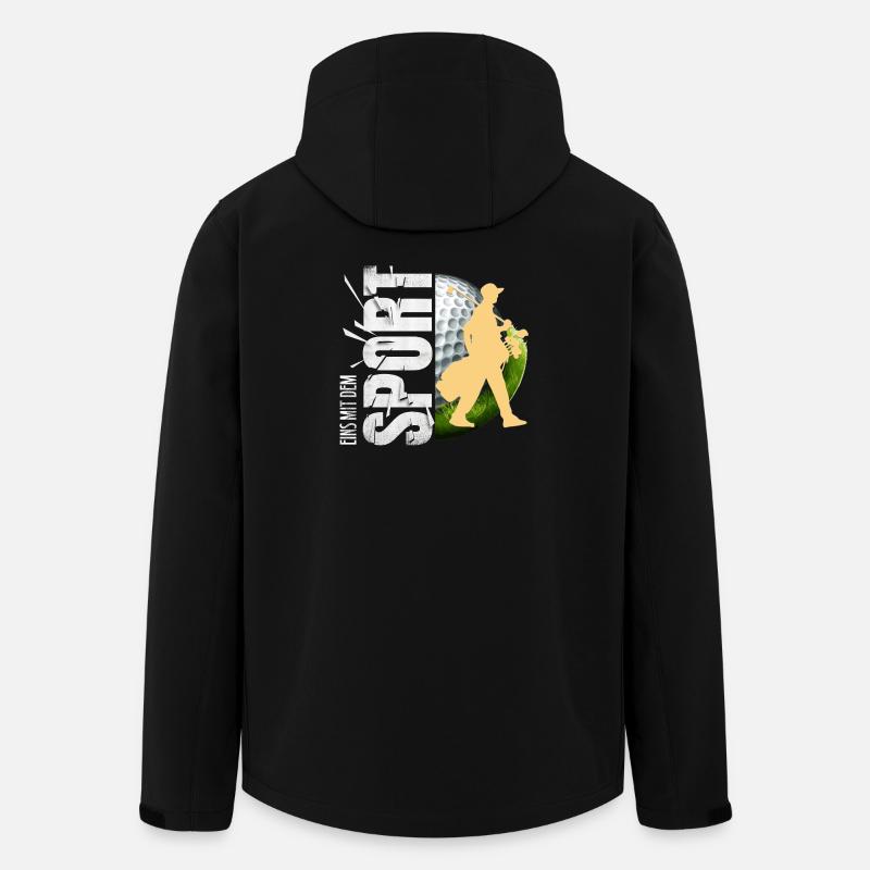 Eins mit dem Sport - Recycelte Männer Softshell-Jacke von Stanley/Stella - Schwarz