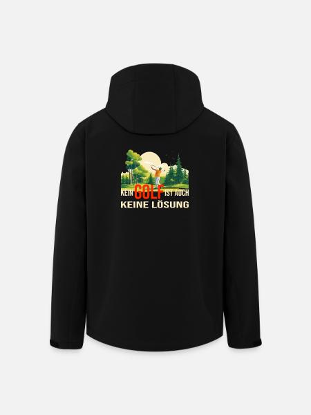 Auch keine Lösung - Recycelte Männer Softshell-Jacke von Stanley/Stella - Schwarz