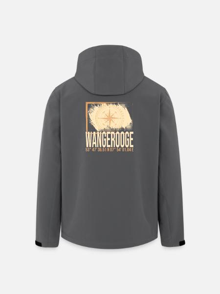 Wangerooge Koordinaten - Recycelte Männer Softshell-Jacke von Stanley/Stella - Schwarz