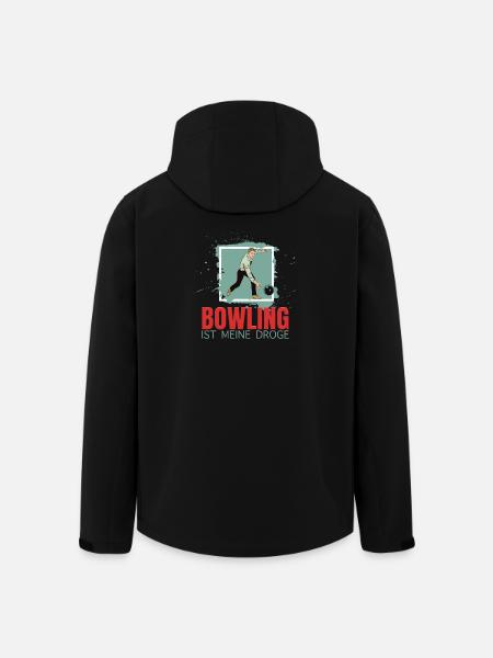 Bowling ist meine Droge - Recycelte Männer Softshell-Jacke von Stanley/Stella - Schwarz