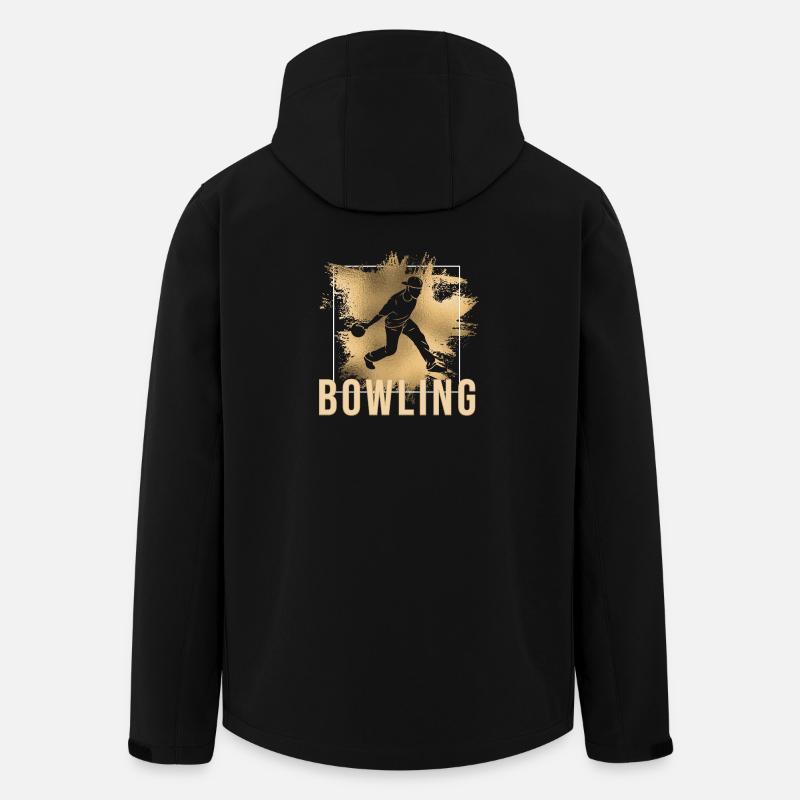 Bowling - Recycelte Männer Softshell-Jacke von Stanley/Stella - Schwarz