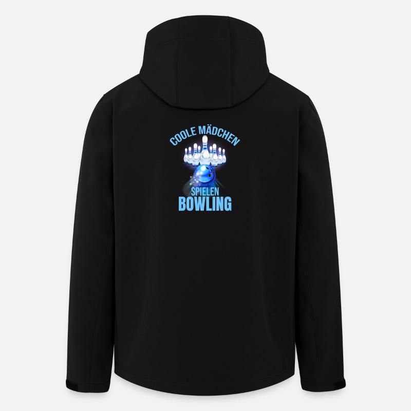 Coole Mädchen spielen Bowling - Recycelte Männer Softshell-Jacke von Stanley/Stella - Schwarz