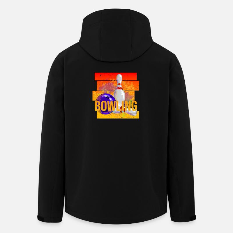 Bowling - Recycelte Männer Softshell-Jacke von Stanley/Stella - Schwarz