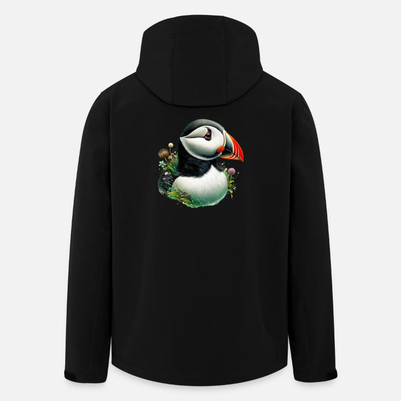 Macareux - Veste softshell homme en polyester recyclé Stanley/Stella - noir