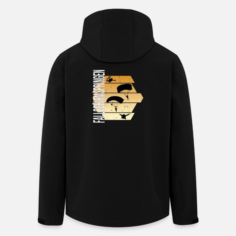 Fallschirmspringen - Recycelte Männer Softshell-Jacke von Stanley/Stella - Schwarz