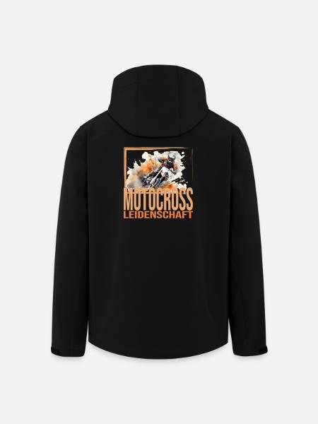 Motocross Leidenschaft - Recycelte Männer Softshell-Jacke von Stanley/Stella - Schwarz