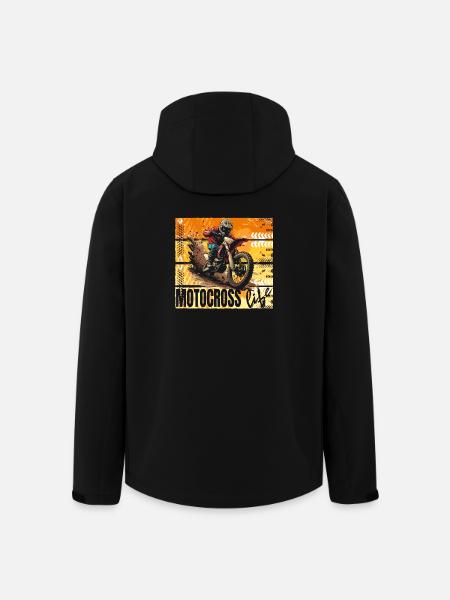 Motocross Life - Recycelte Männer Softshell-Jacke von Stanley/Stella - Schwarz