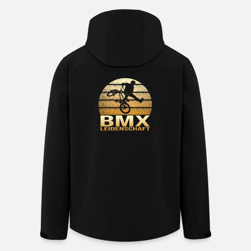 BMX Leidenschaft - Recycelte Männer Softshell-Jacke von Stanley/Stella - Schwarz