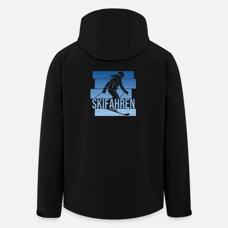 Skifahren - Recycelte Männer Softshell-Jacke von Stanley/Stella - Schwarz