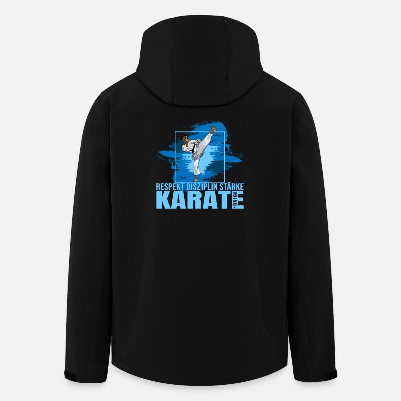 Respekt - Disziplin - Stärke - Karate - Recycelte Männer Softshell-Jacke von Stanley/Stella - Schwarz