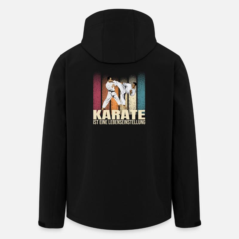 Karate ist eine Lebenseinstellung - Recycelte Männer Softshell-Jacke von Stanley/Stella - Schwarz