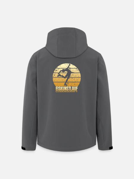 Eiskunstlauf Leidenschaft - Recycelte Männer Softshell-Jacke von Stanley/Stella - Schwarz