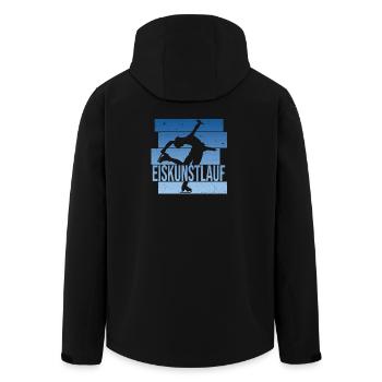 Eiskunstlauf - Recycelte Männer Softshell-Jacke von Stanley/Stella - Schwarz - Hinten - AI Model Male 185 light (185cm)