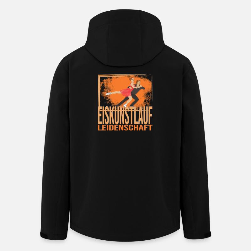 Eiskunstlauf Leidenschaft - Recycelte Männer Softshell-Jacke von Stanley/Stella - Schwarz