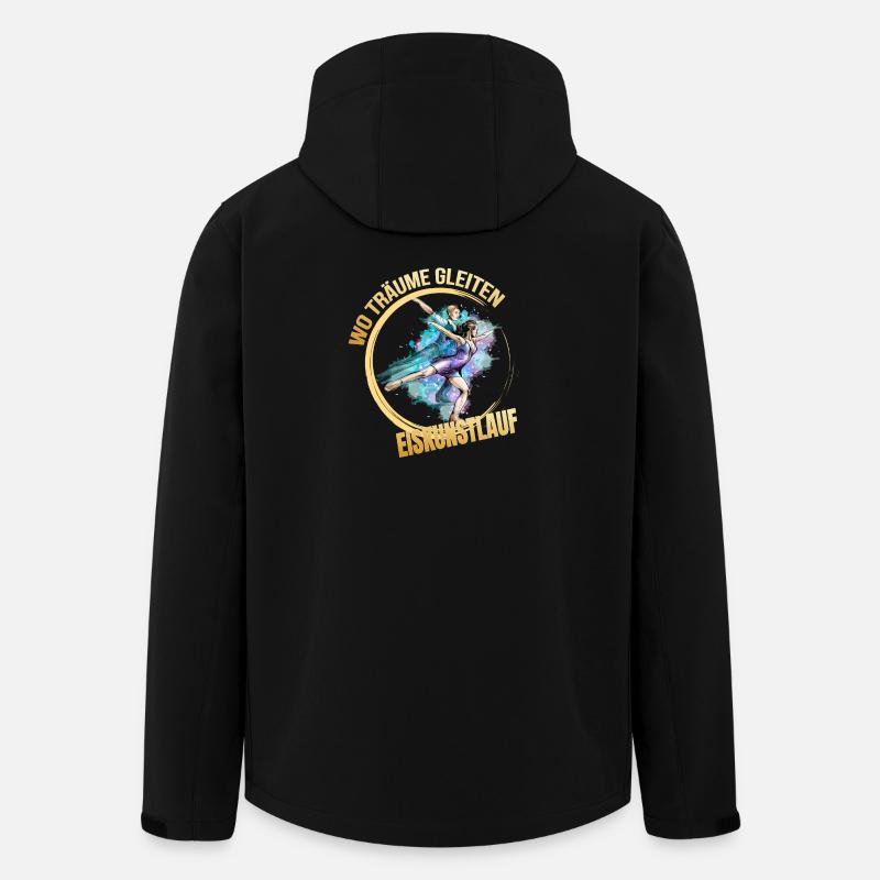 Wo träume gleiten - Eiskunstlauf - Recycelte Männer Softshell-Jacke von Stanley/Stella - Schwarz