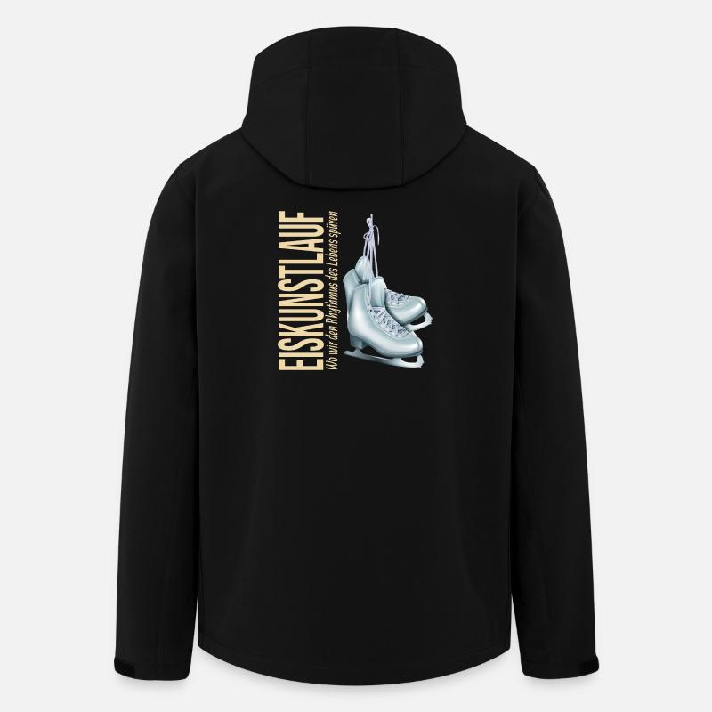 Eiskunstlauf:Wo wir den Rhythmus des Lebens spüren - Recycelte Männer Softshell-Jacke von Stanley/Stella - Schwarz