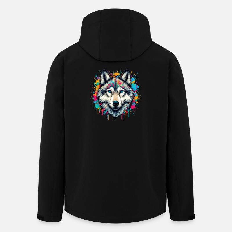 Wolf - Men’s Recycled Softshell Jacket by Stanley/Stella - black