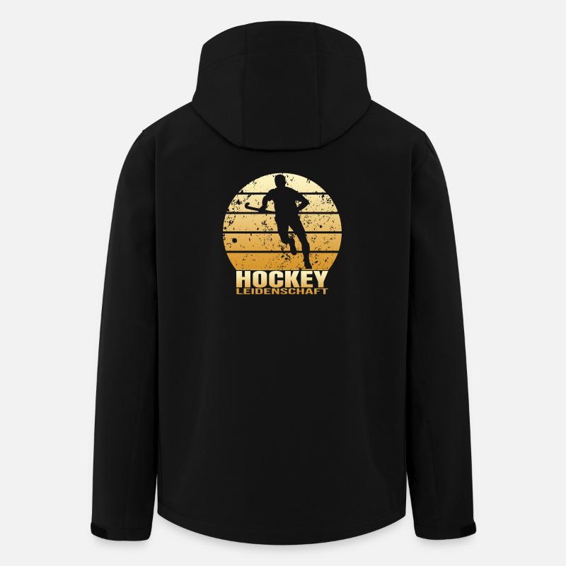 Hockey Leidenschaft - Recycelte Männer Softshell-Jacke von Stanley/Stella - Schwarz