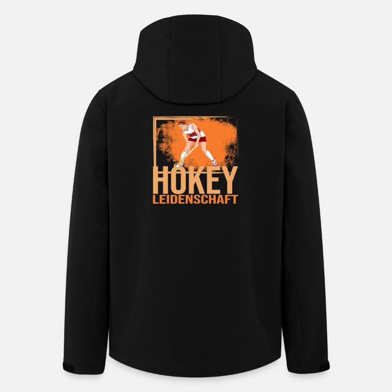 Hockey Leidenschaft - Recycelte Männer Softshell-Jacke von Stanley/Stella - Schwarz