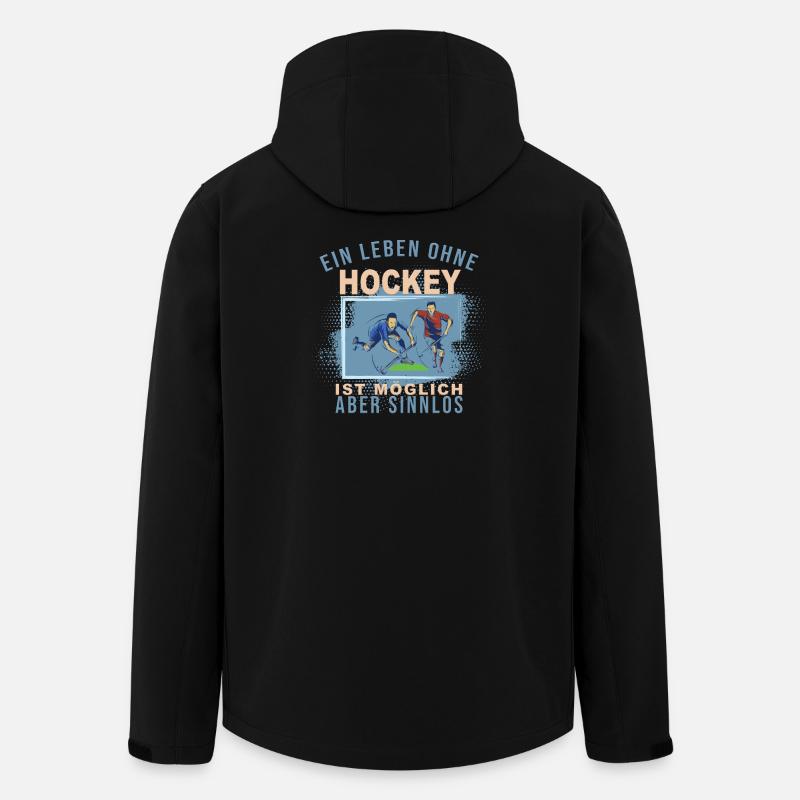 Ein Leben ohne Hockey ist möglich, aber Sinnlos - Recycelte Männer Softshell-Jacke von Stanley/Stella - Schwarz