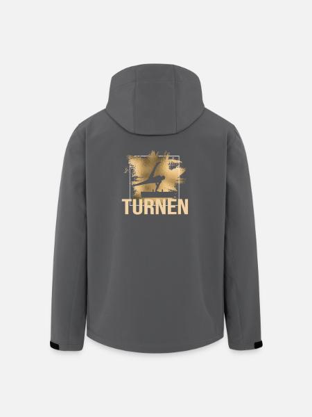 Turnen - Recycelte Männer Softshell-Jacke von Stanley/Stella - Schwarz