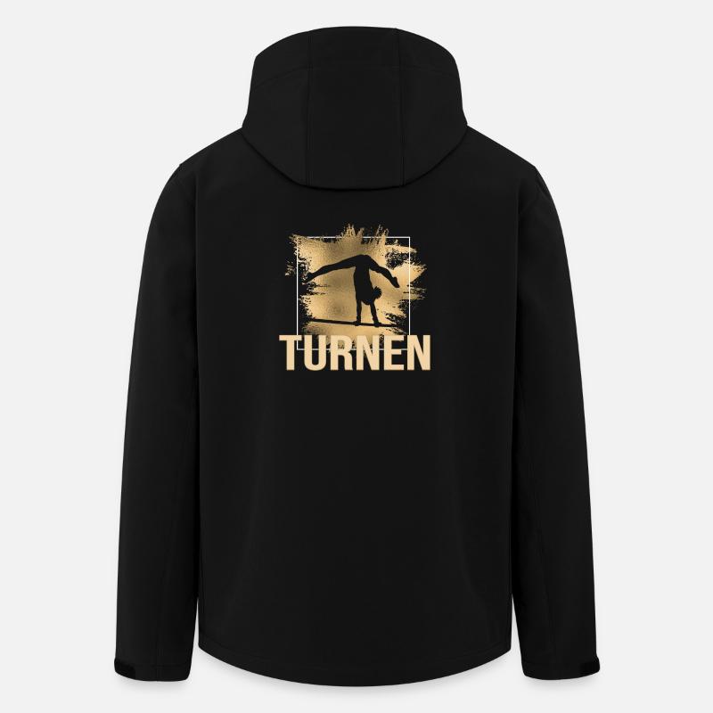 Turnen - Recycelte Männer Softshell-Jacke von Stanley/Stella - Schwarz