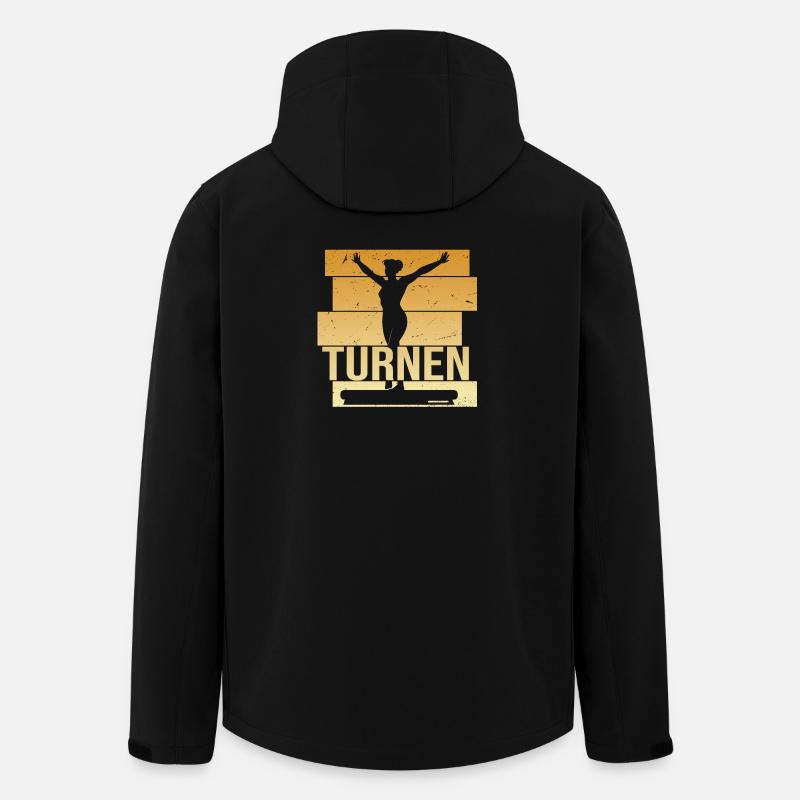 Turnen - Recycelte Männer Softshell-Jacke von Stanley/Stella - Schwarz