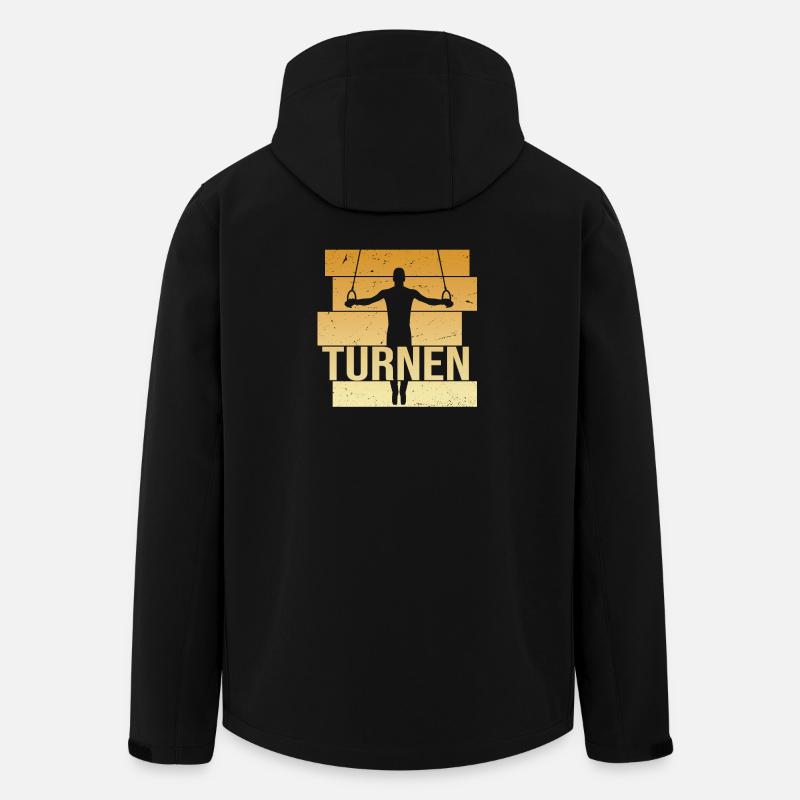 Turnen - Recycelte Männer Softshell-Jacke von Stanley/Stella - Schwarz