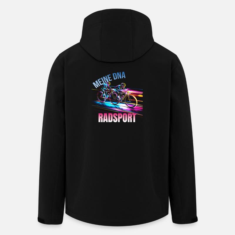 Meine DNA - Radsport - Recycelte Männer Softshell-Jacke von Stanley/Stella - Schwarz