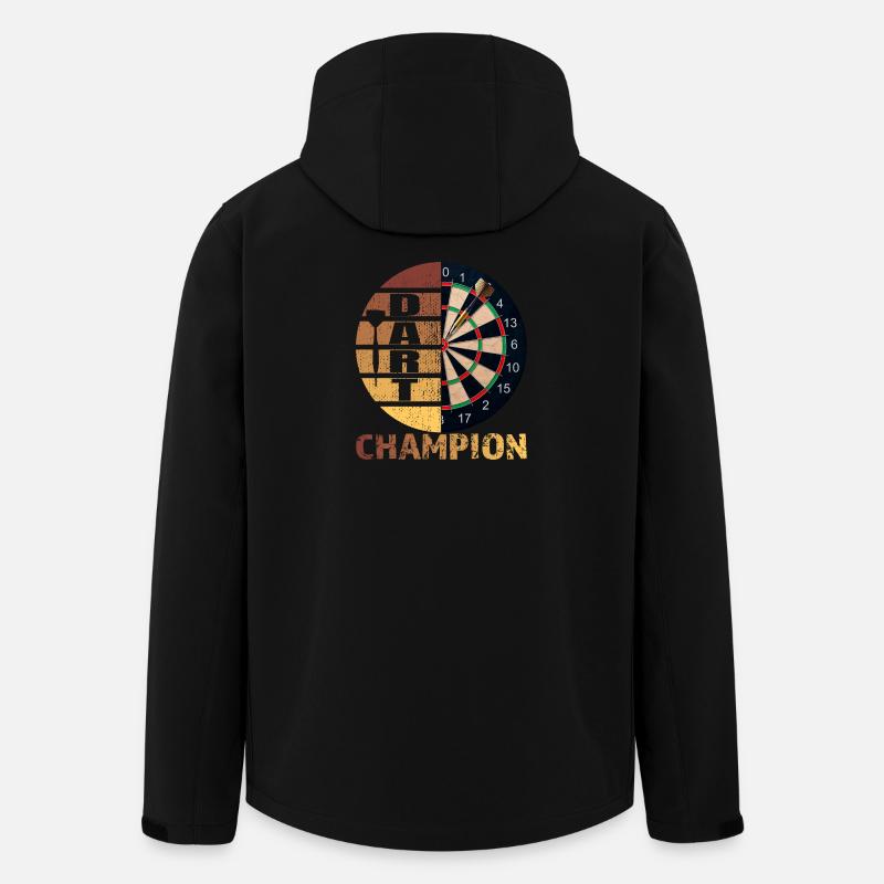 Dart Champion - Recycelte Männer Softshell-Jacke von Stanley/Stella - Schwarz