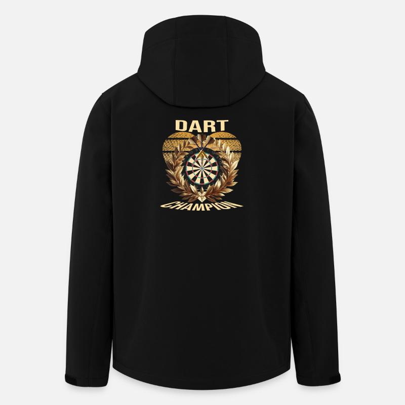 Dart Champion - Recycelte Männer Softshell-Jacke von Stanley/Stella - Schwarz