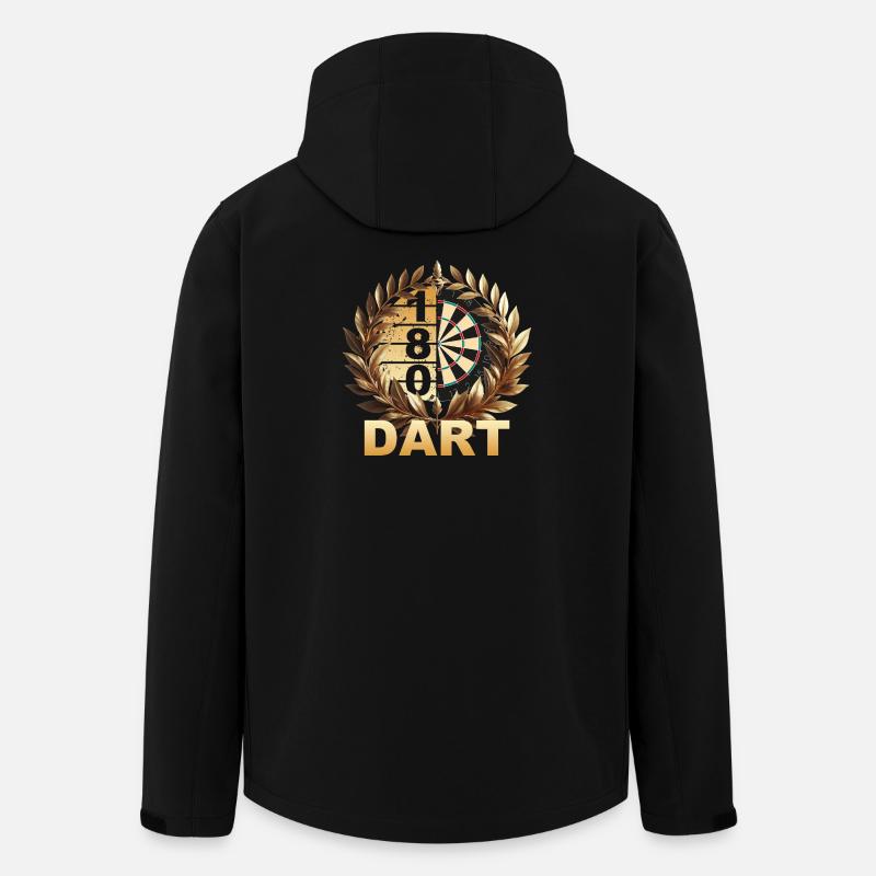 Dart 180 - Recycelte Männer Softshell-Jacke von Stanley/Stella - Schwarz