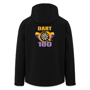 Dart 180 - Recycelte Männer Softshell-Jacke von Stanley/Stella - Schwarz - Hinten - AI Model Male 185 light (185cm)