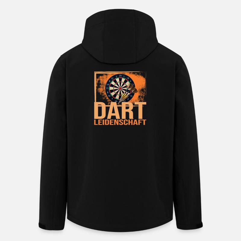 Dart Leidenschaft - Recycelte Männer Softshell-Jacke von Stanley/Stella - Schwarz