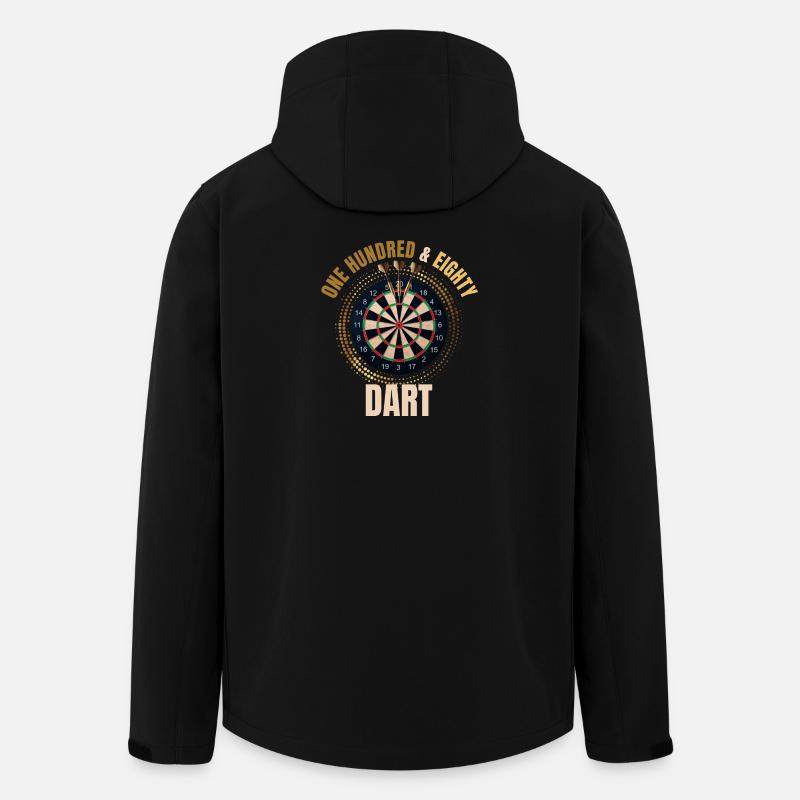 One hundred and eighty - Dart - Recycelte Männer Softshell-Jacke von Stanley/Stella - Schwarz