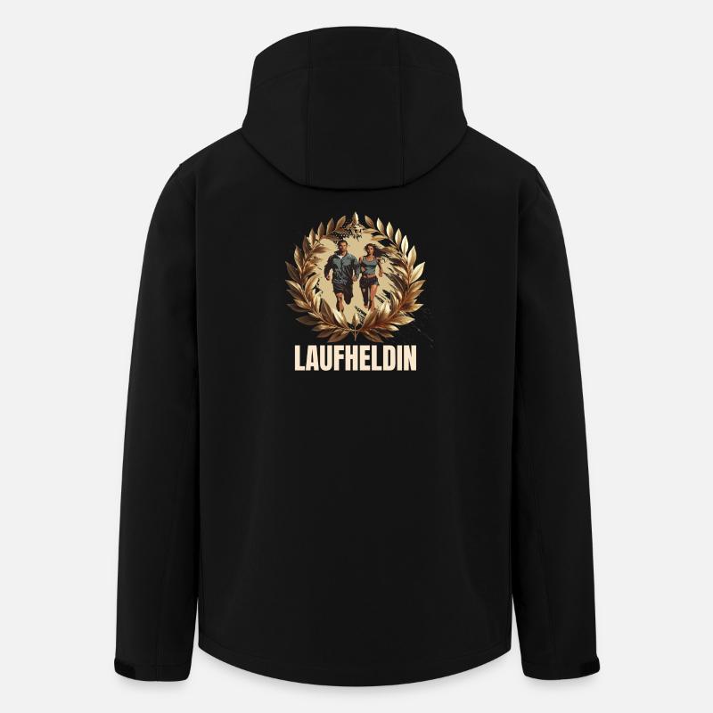 Laufheldin - Recycelte Männer Softshell-Jacke von Stanley/Stella - Schwarz