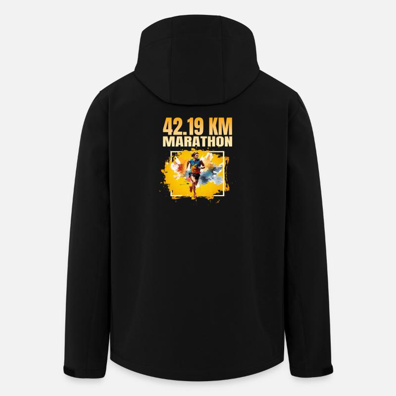42 19 KM Marathon - Recycelte Männer Softshell-Jacke von Stanley/Stella - Schwarz