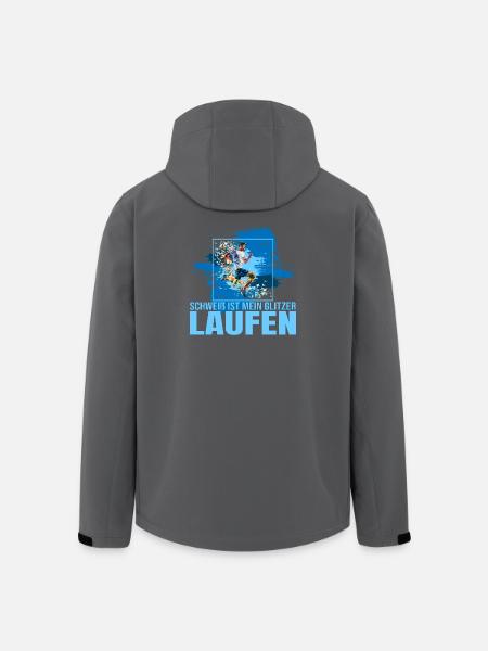Schweiß ist mein Glitzer - Recycelte Männer Softshell-Jacke von Stanley/Stella - Schwarz