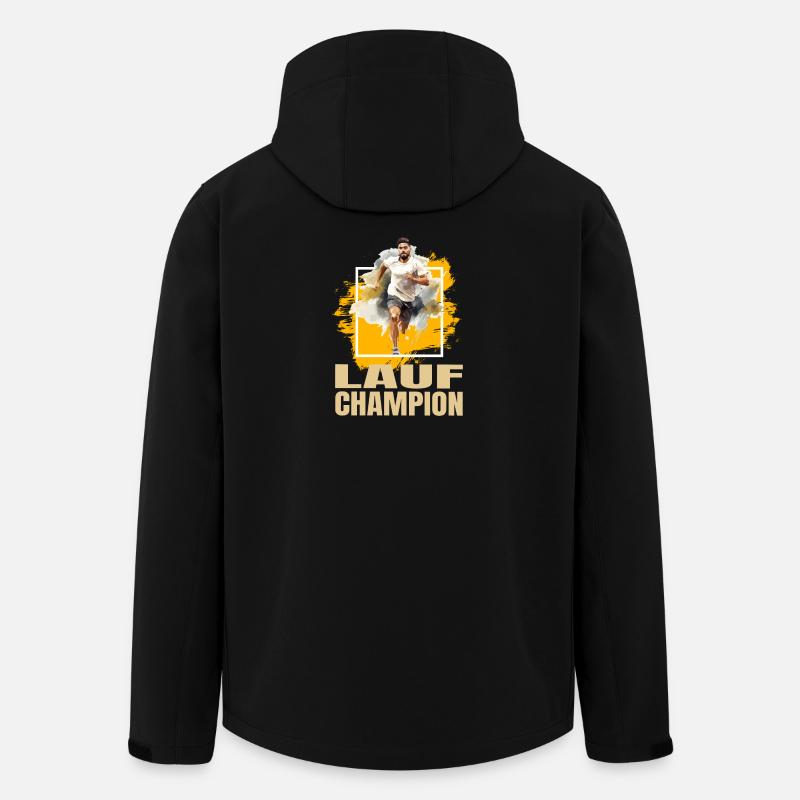 Lauf Champion - Recycelte Männer Softshell-Jacke von Stanley/Stella - Schwarz