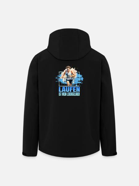 Laufen ist mein Lebenselixier - Recycelte Männer Softshell-Jacke von Stanley/Stella - Schwarz
