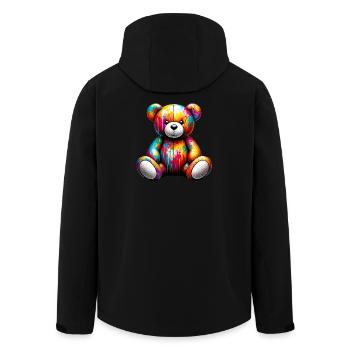 Orso orsacchiotto Teddybär - Recycelte Männer Softshell-Jacke von Stanley/Stella - Schwarz - Hinten - AI Model Male 185 light (185cm)