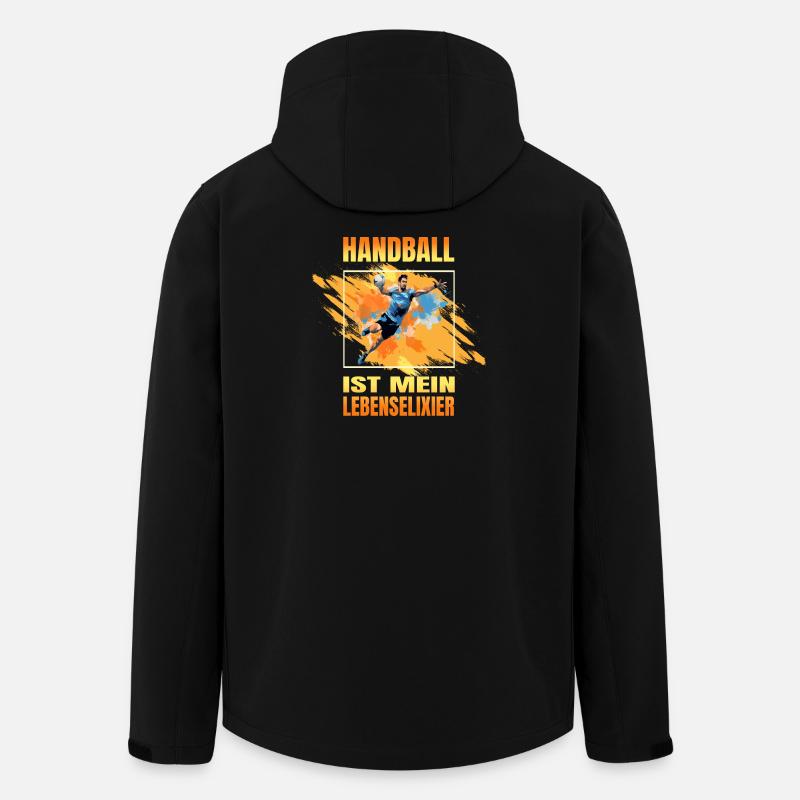 Handball ist mein Lebenselixier - Recycelte Männer Softshell-Jacke von Stanley/Stella - Schwarz