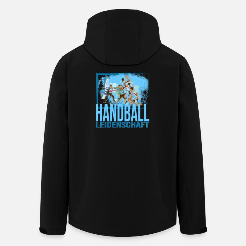Handball Leidenschaft - Recycelte Männer Softshell-Jacke Discoverer von Stanley/Stella - Schwarz