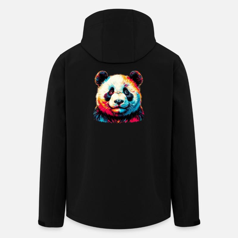 Panda - Men’s Recycled Softshell Jacket by Stanley/Stella - black