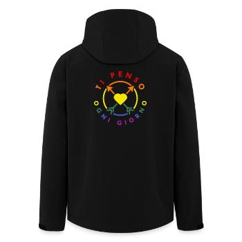 TI PENSO OGNI GIORNO - Veste softshell homme en polyester recyclé Stanley/Stella - noir - Dos - AI Model Male 185 light (185cm)