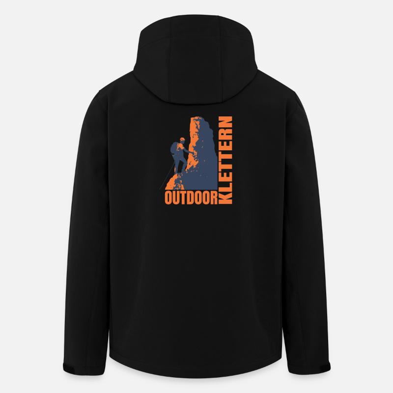 Outdoor Klettern - Recycelte Männer Softshell-Jacke von Stanley/Stella - Schwarz