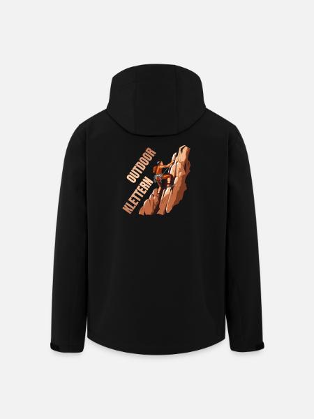 Outdoor Klettern - Recycelte Männer Softshell-Jacke von Stanley/Stella - Schwarz