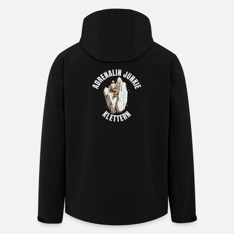 Adrenalin Junkie - Recycelte Männer Softshell-Jacke von Stanley/Stella - Schwarz